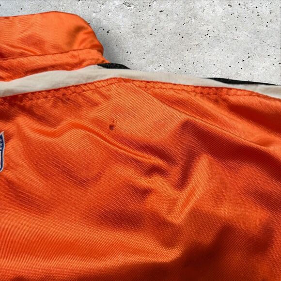 Vintage Denver Broncos Starter Jacket XL NFL Pro Line Blue Orange Full Zip READ - Picture 10 of 14